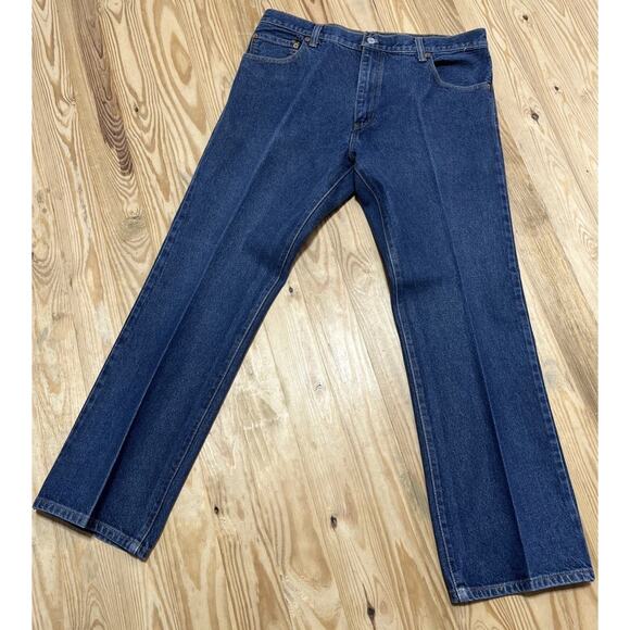 Vintage Levi's 517 Bootcut Jeans Men's Size 36x30 Dark Wash - Picture 1 of 5